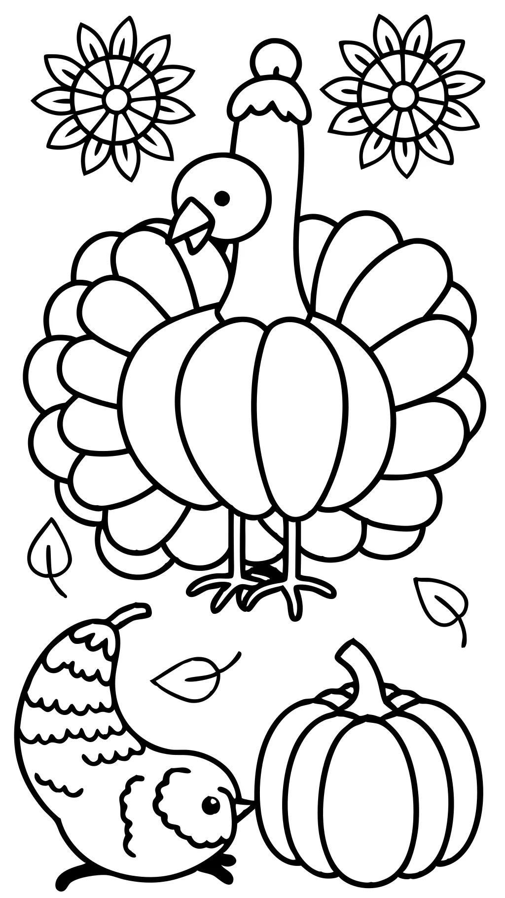 coloriage de numéro de Thanksgiving